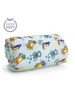 Milk&Moo Milk&Moo Jungle Friends Baby Muslin Swaddle Blanket, Oeko Tex Certified 100%Cotton, 4-Layer Muslin Blanket, Ultra Soft, Lightweight, Baby Blankets for Toddler Girls and Boys  - Image 2