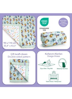 Milk&Moo Milk&Moo Jungle Friends Baby Muslin Swaddle Blanket, Oeko Tex Certified 100%Cotton, 4-Layer Muslin Blanket, Ultra Soft, Lightweight, Baby Blankets for Toddler Girls and Boys  - Image 5