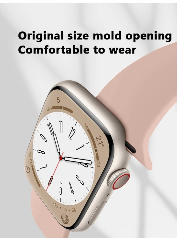 Apple Watchband 38MM/40MM/41MM/ Silicone Strap for Apple Watch All Series Pink - view 2