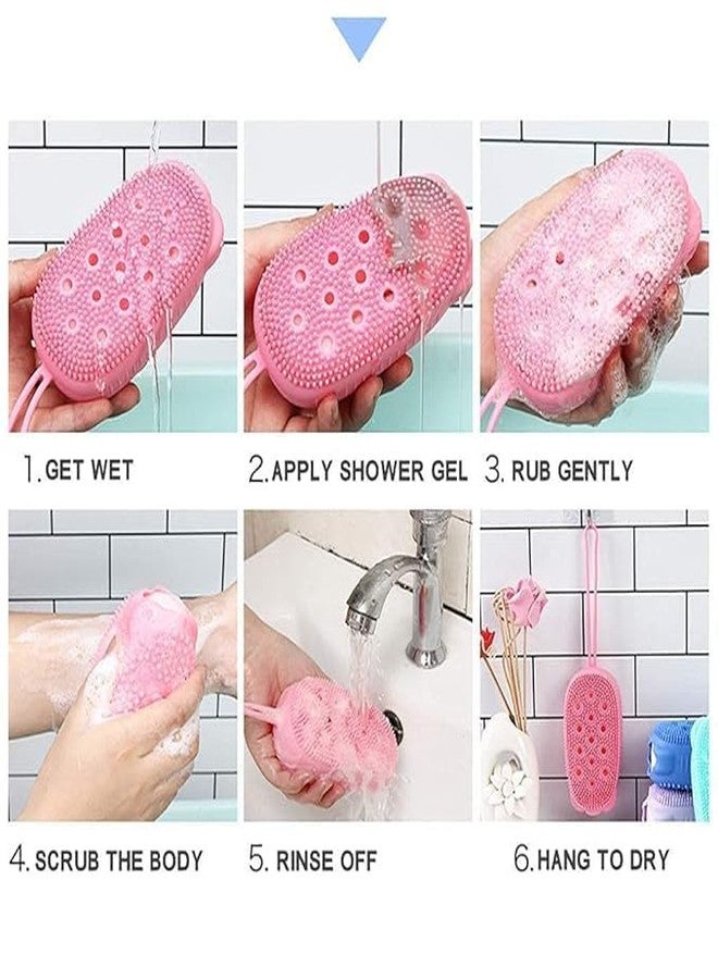 GNOLY Portable Silicone Soap Cover Bath Brush/Ultra-Soft Scrubber for Shower Exfoliating/Bubble Bath Quick Foaming Scrubbing Soap Cover - Image 5