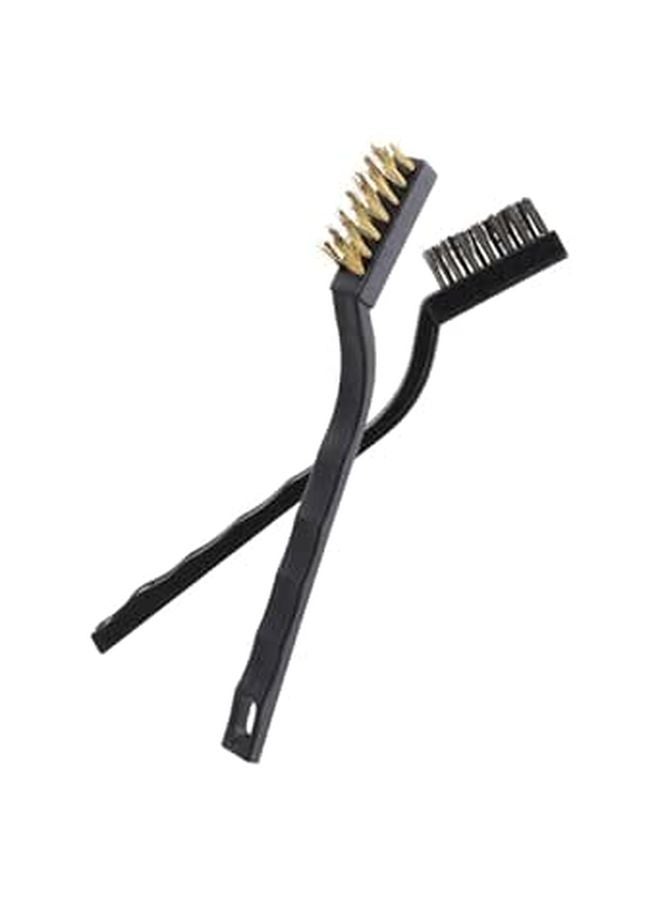 Heavy Duty 10pcs Steel Brass Wire Cleaning Brush Set For Rust Removal Scrubbing - Image 1