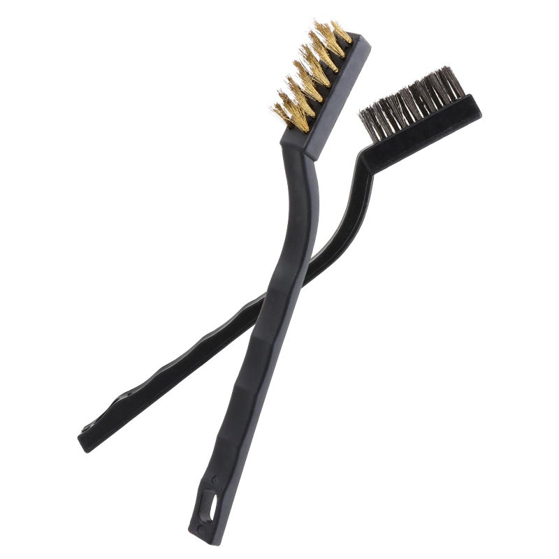 Heavy Duty 10pcs Steel Brass Wire Cleaning Brush Set For Rust Removal Scrubbing - Image 2