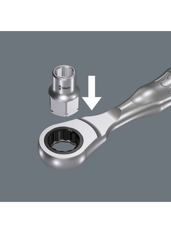 Wera 05003675001 8790 FA 1/4 Zyklop Socket with Hexagon Drive, 8mm - Image 3