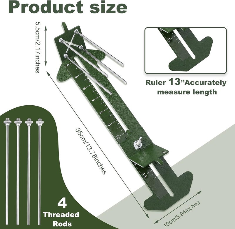 Tondiamo Paracord Bracelets Kit Paracord FID Set Adjustable Length Stainless Steel Lacing Needle DIY Craft Maker Tool 4 Inch to 13 Inch Weaving Knotters Tool for Jewelry Supplies Army Green - Image 2