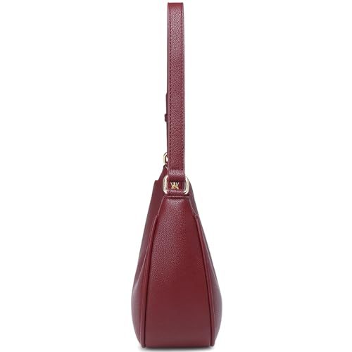 WSRYDJDL Crescent Shoulder Bags for Women Cute Hobo Tote Handbag Under the Arm Purses Mini Clutch Purse with Zipper Closure (Lychee cherry Red) - Image 3