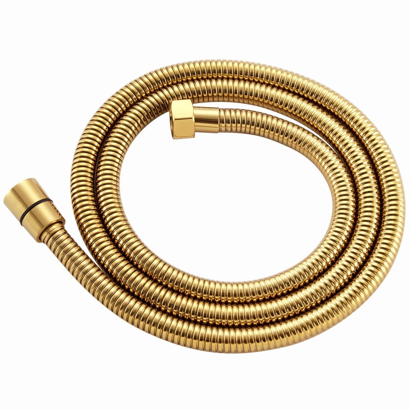 APLusee Titanium Gold Shower Hose 59Inch Extra Long Handheld Shower Head Hose Replacement