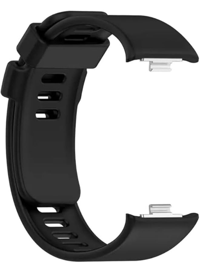 Silicone Strap For Redwatch 5 4 Smart Watch Strap For Xiaomi Mi Band 8/9 Pro -Black - Image 1
