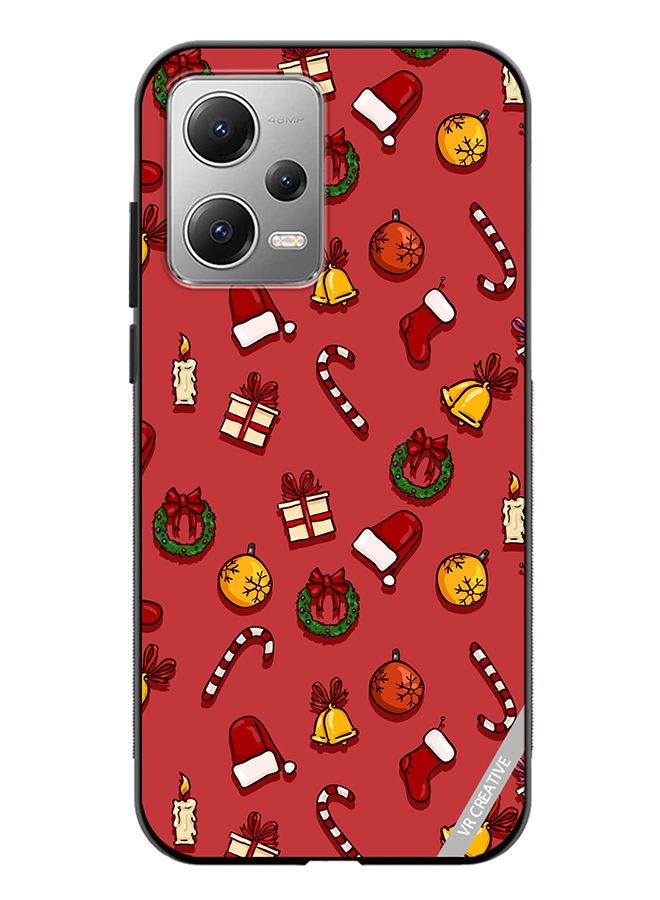 VR CREATIVE Protective Case Cover For Xiaomi Redmi Note 12 Christmas Symbols Design Multicolour - Image 1
