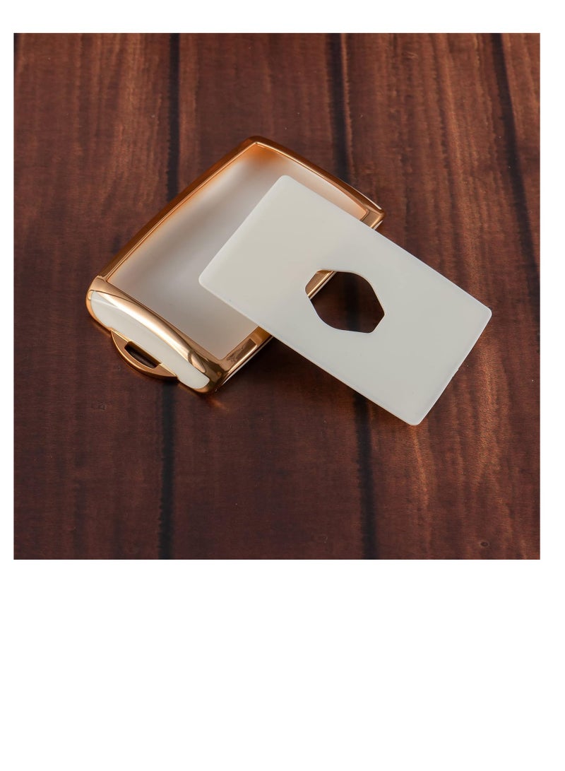 Black Gold Rhino Car Case - TPU Black GOLD Key Cover FOR RENAULT CARD Key - Image 3