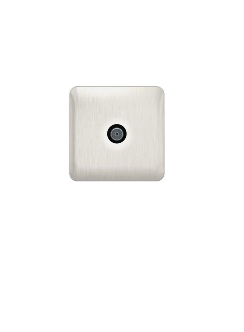شنايدر إلكتريك Schneider Electric GGBL7010BSSS Lisse - TV / FM - عصابة واحدة من الفولاذ المقاوم للصدأ مع الجزء الداخلي باللون الأسود  - Image 1