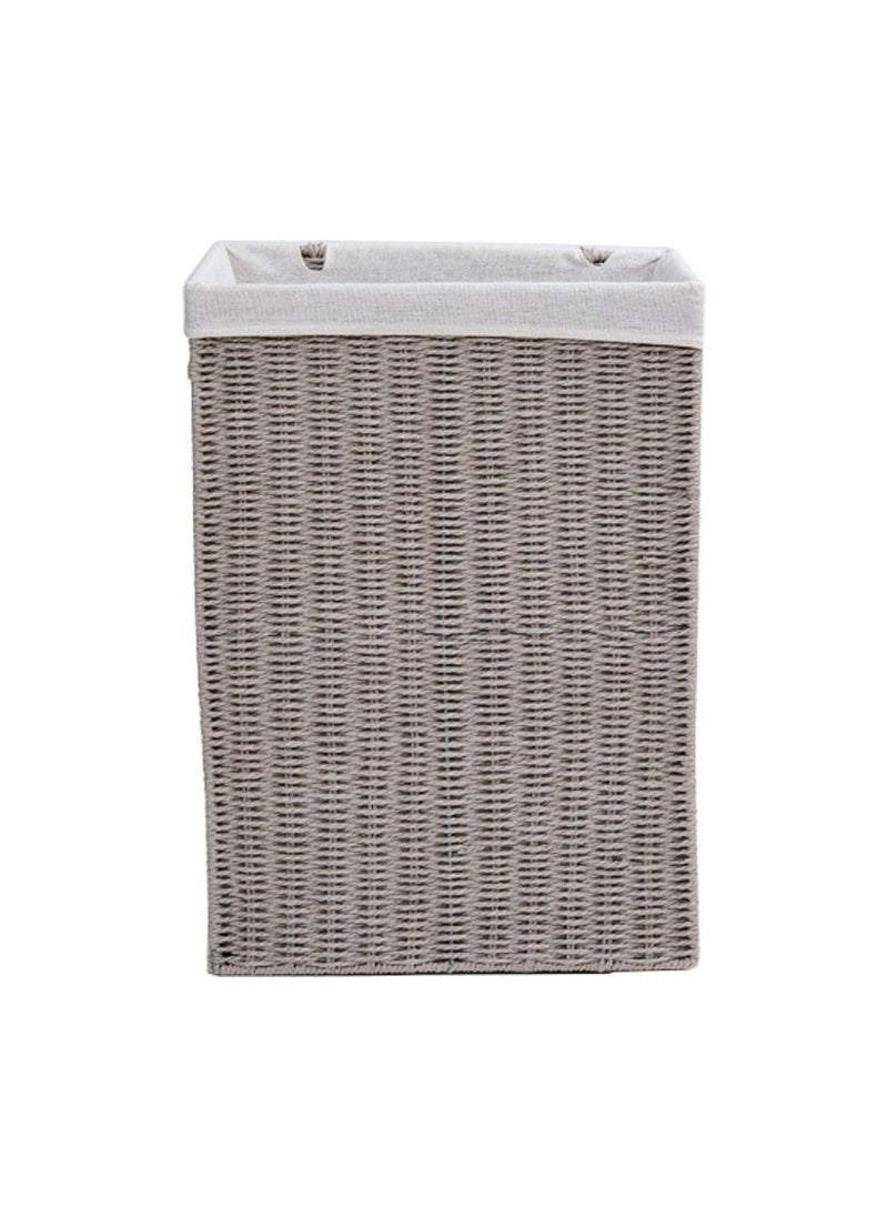 Homesmiths Small Laundry Hamper Grey With Liner 36 X 26 X 50 Cm  - Image 4