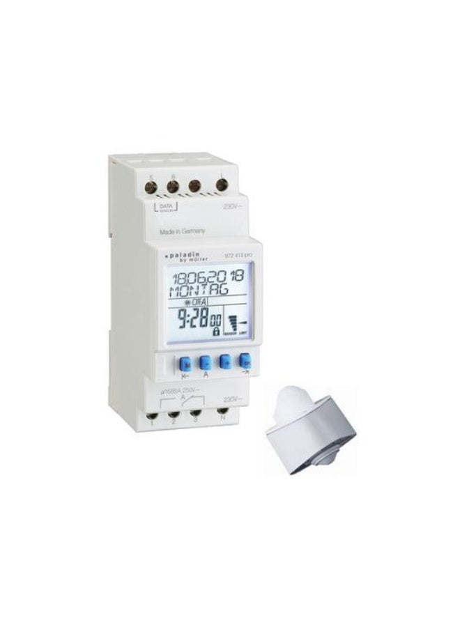 Muller Twilight Switch Digital 230V 1 Channel 1-50,000 Lux 972413 - Image 1
