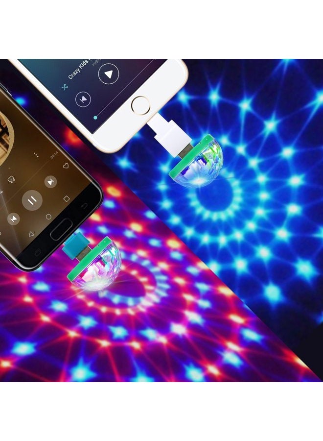Ytuomzi Too Goods USB Party Lights Mini Disco Ball,Led Small Magic Ball Sound Control DJ Stage Light Colorful Strobe RGB Lamp For Christmas/Brithday/Wedding/Club/Karaoke Decorations,Suitable for mobile phones - Image 2