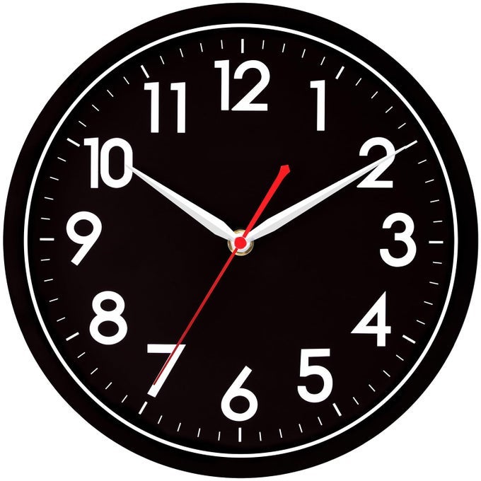WALL CLOCKMODERN BLACK SILENT NON TICKING WALL CLOCKS BATTERY OPERATED 10 INCHSMALL ANALOG CLASSIC CLOCK DECORATIVE FOR BEDROOM KITCHEN HOME OFFICE BATHROOM SCHOOL LIVING ROOM