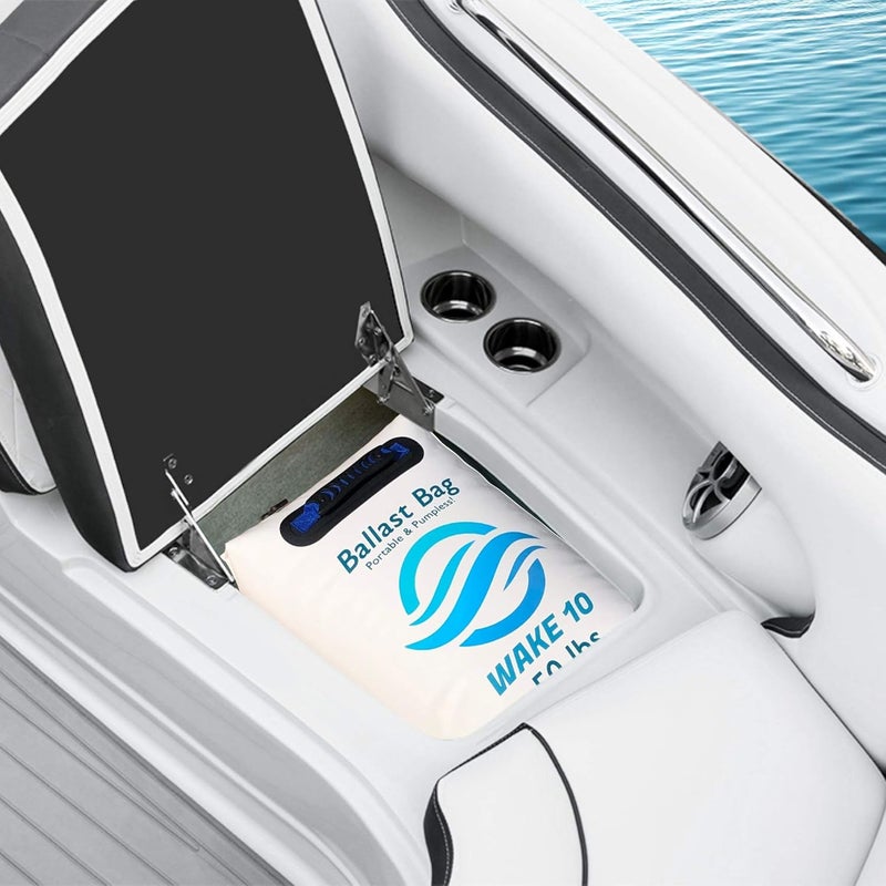 WAKE 10 Boat Ballast Bag - Portable and Pumpless - 50 lb. - Wakesurfing and Wakeboarding - Image 2