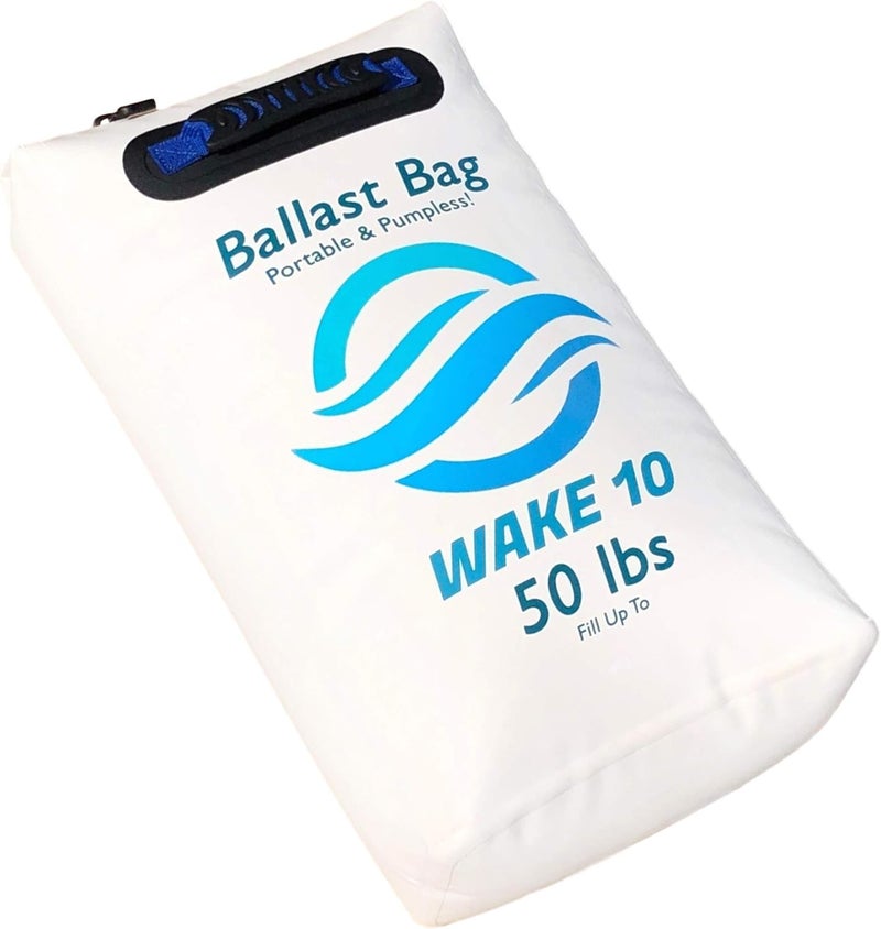 WAKE 10 Boat Ballast Bag - Portable and Pumpless - 50 lb. - Wakesurfing and Wakeboarding - Image 1