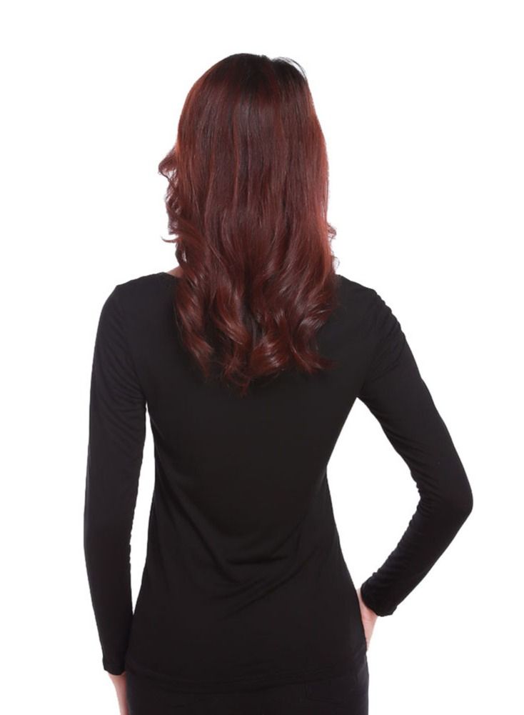 Loquat the whole body long sleeves Bottoming T-shirt Free Size - Image 2