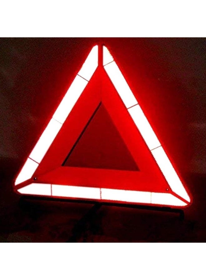 GRUCIY Emergency Warning Triangle, Reflective Warning Road Car Safety Triangle Kit, Foldable Car Roadside Emergency Kit - Image 3