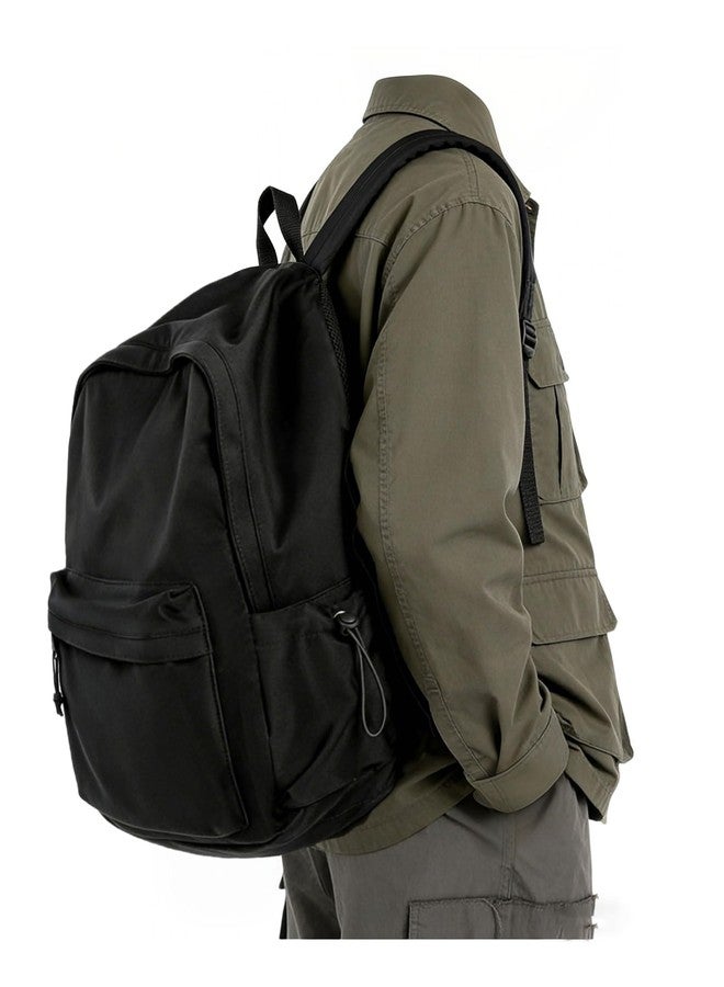 BJLFS Black Backpack for Men Women Large, Gym Backpack for Women Foldable Outdoor Weekender Gym Bag, Waterproof Sports Back Pack & Dance Yoga travel Bag - Image 1
