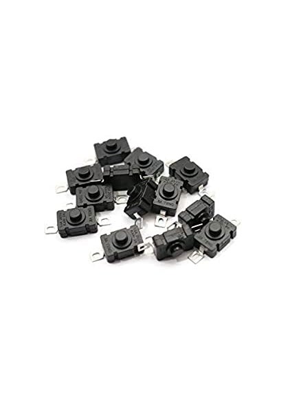 Generic ESPtronics 20 Pcs Self Locking Push ON Push Off Switch DC 260V 1 5 A Tactile Tact Switch 2 Pin On Off Push Button Switch for DIY Projects  - Image 3