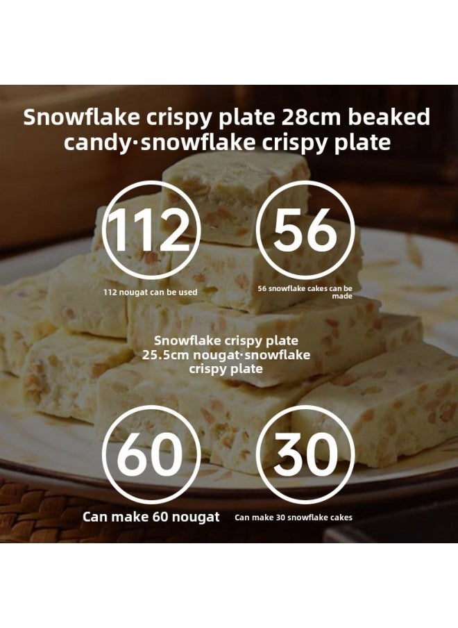 Generic - Snowflake Crisp Nougat Plastic Mold Special Live Bottom Cooling Shaping Plate Homemade Baking Diy Set Household Tools-Specifications:5-piece Nougat Snowflake Crisp Mold Set (small Size)-Color:See Classification - Image 1