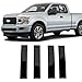 isingoione Stainless Steel Glossy Black Pillar Posts Door Window Trim Compatible with Ford F150 Super Cab Crew Lincoln Mark LT 20042014 Anti Scratch Stickers Door Pillar Moldings Cover Set of 4 - Image 2