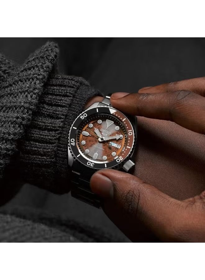 Seiko 5 Sports SKX ‘Skeleton Style’ Brown Dial SRPJ47K1 - Image 3
