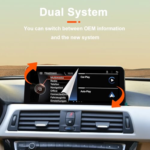 YEEHUNG 10.25 Inch Linux Car Touch Display Screen for BMW 2012-2017 F30 F20 F21 F22 F31 F32 F33 F34 F35 6PIN CIC NBT System Compatible with iOS 26 CarPlay Android Auto Works with OEM Bluetooth - Image 5