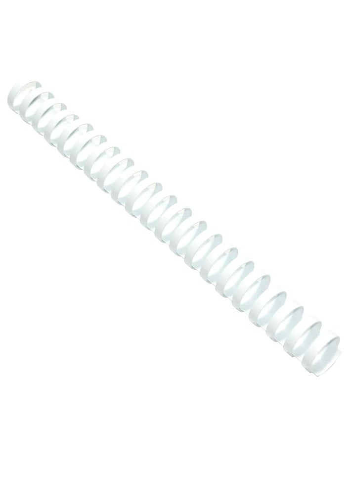 SUPER DEAL Binding Rings (Plastic) - 8 mm, Box of 100 pieces (White Color)  - Image 1