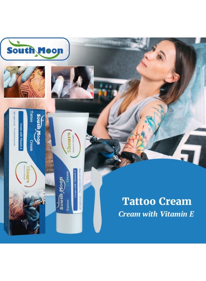 SOUTH MOON Tattoo Numbing Cream, 6-8 Hours Painless Tattoo Numbing Cream, Numbing Cream With Aloe Vera, Vitamin E, 40g - Image 1