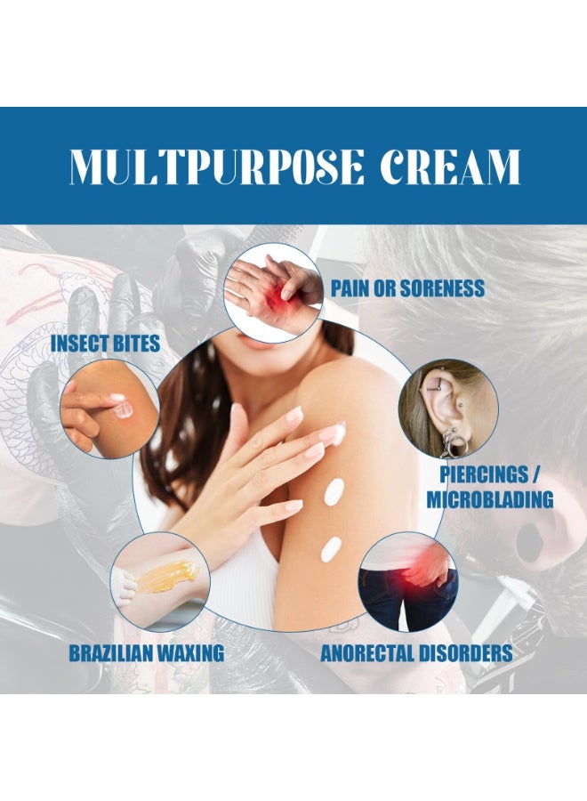 SOUTH MOON Tattoo Numbing Cream, 6-8 Hours Painless Tattoo Numbing Cream, Numbing Cream With Aloe Vera, Vitamin E, 40g - Image 3
