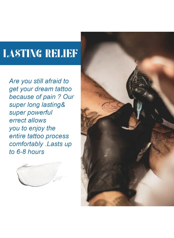 SOUTH MOON Tattoo Numbing Cream, 6-8 Hours Painless Tattoo Numbing Cream, Numbing Cream With Aloe Vera, Vitamin E, 40g - Image 2