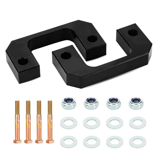 ILONPA 2" Front Leveling Lift Kit Fit for 2007-2013 Chevy Avalanche, 2007-2023 Tahoe Silverado 1500, GMC Sierra 1500 Yukon, Raised by 2 inch Front Suspension Spring Strut Spacer Lift Spacers, Set of 2 - Image 1