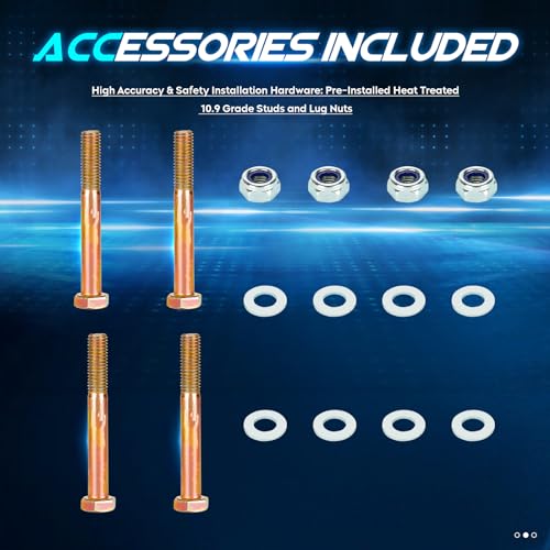 ILONPA 2" Front Leveling Lift Kit Fit for 2007-2013 Chevy Avalanche, 2007-2023 Tahoe Silverado 1500, GMC Sierra 1500 Yukon, Raised by 2 inch Front Suspension Spring Strut Spacer Lift Spacers, Set of 2 - Image 4