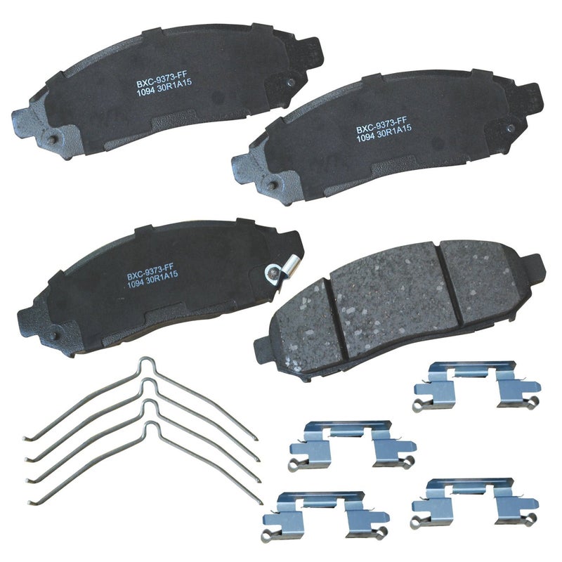 Bendix Premium SBC1094 Ceramic Front Brake Pads for Select Models Chevrolet City Express, Nissan Frontier, LEAF, NV200, Pathfinder, Xterra, Suzuki Equator - Image 1