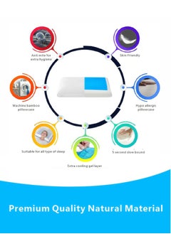 Moon Home and more.. Cool Gel Memory Foam Pillow 70X40cm By sleep night  - Image 4