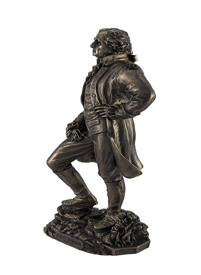 فيرونيز ديزاين تمثال من الراتنج بتصميم فيرونيز، يصور الرئيس جورج واشنطن واقفاً منتصراً، بارتفاع 11 بوصة. - Image 4