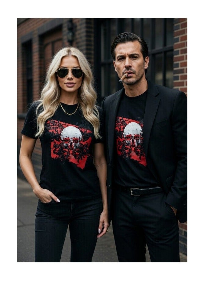 Dirty Lizard Black printed t-shirt with Street wear image 100% cotton 16 - Image 1