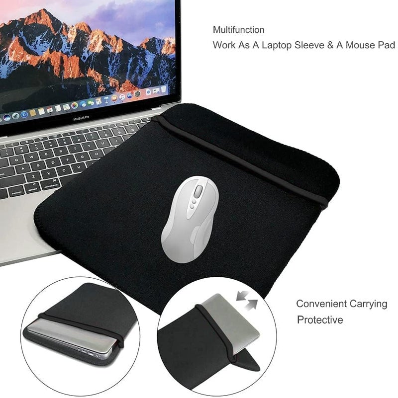 Aliens 15.6 Inch Laptop Sleeve, Slim Fit Neoprene Material Zipperless Laptop Case Cover Bag for MacBook, Asus, Acer, Lenovo, Dell, HP, Tablet, ipad Also Use as Mousepad (Black) - Image 2