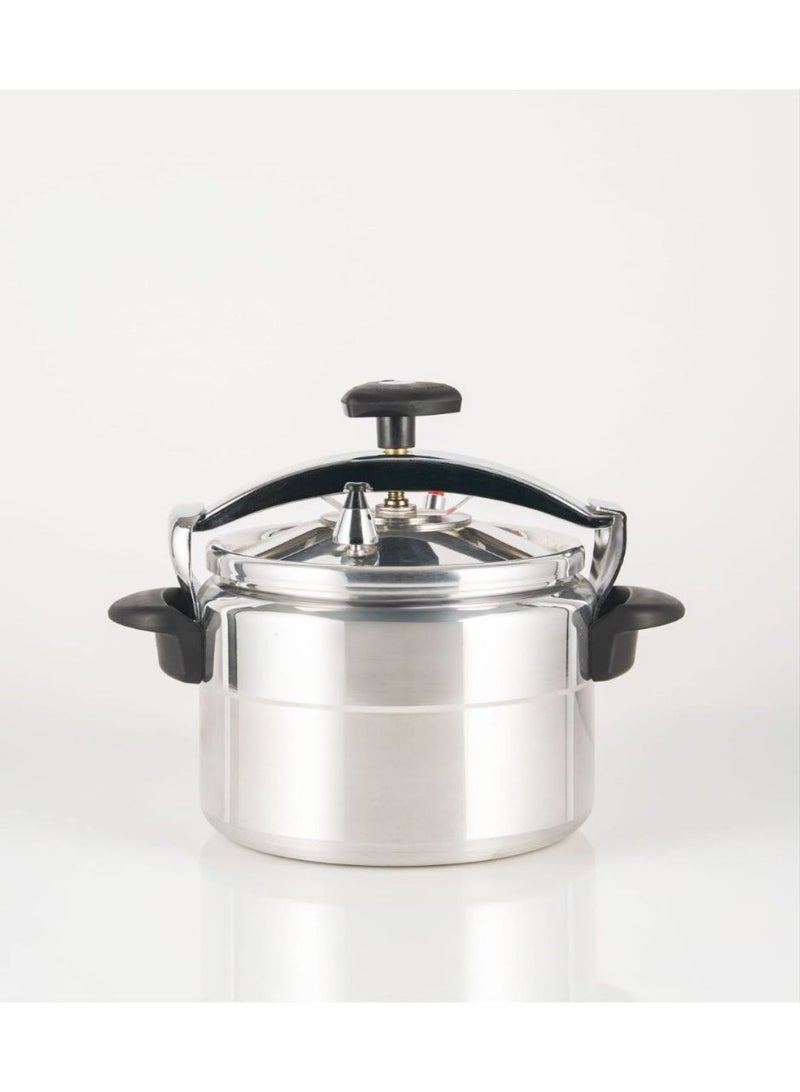 High-quality 5-liter aluminum pressure cooker with a premium mirror finish – energy-efficient rapid cooking pot – advanced safety valve and locking system. - Image 4