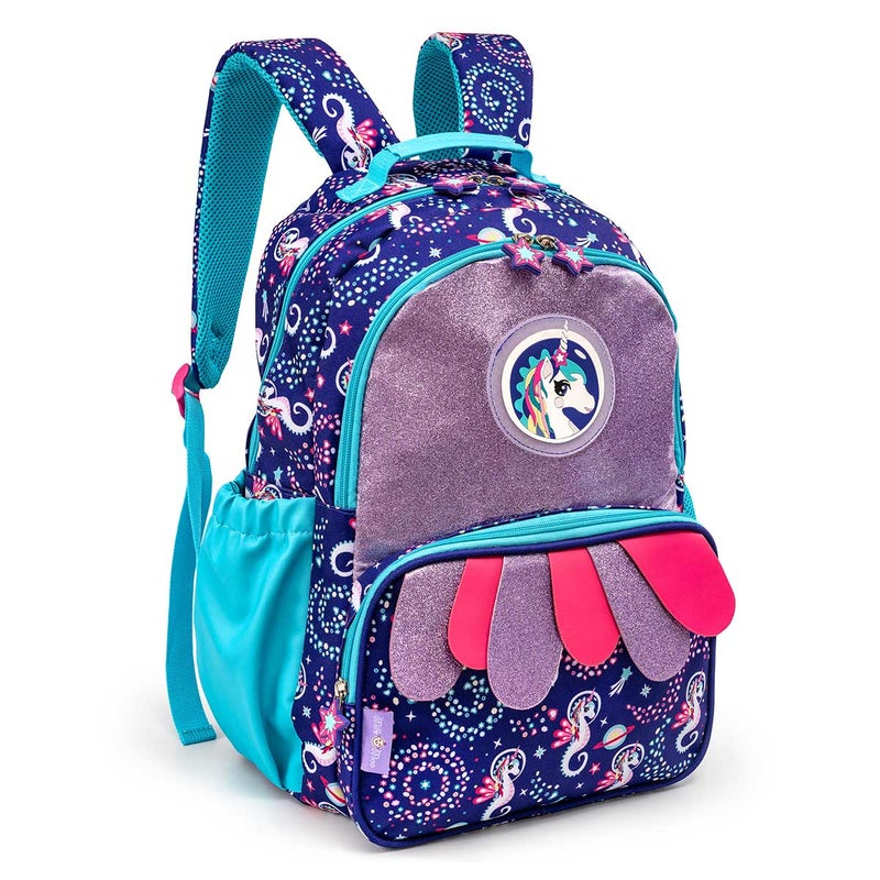 Milk & Moo Kids School Backpack, Ergonomic Design School Bag with 3 Zipper Compartments, Water Bottle Storage Mesh, Compact Lightweight School Bag, Comfortable Fit, School Bookbag for Boys Girls - Image 1