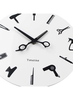 Timelike Barber Equiment Tools Wall Clock Modern Design Barber Shop Business Sign Wall Watch Beauty Hair Salon Clock Hairdresser Gift  - Image 3