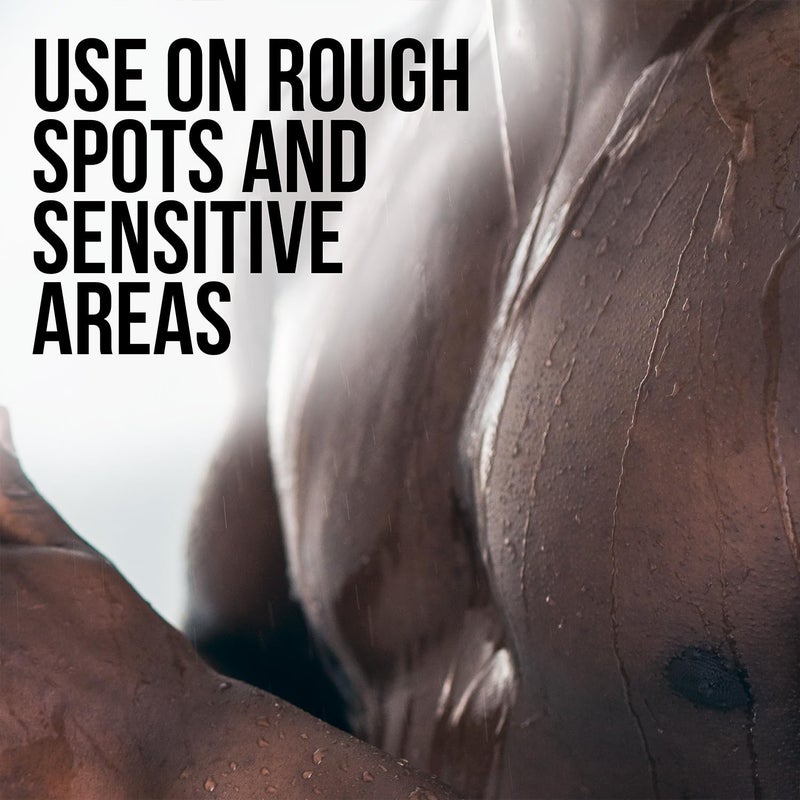 AXE Mens Shower Scrubber Tool, 2-Sided Detailer, Gray Color, Mesh Side for Lathering, Exfoliator for Smoothing Dry, Rough Skin - Image 5