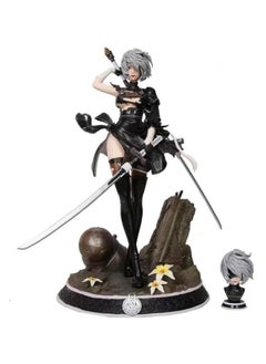 General Neil Automata Model Ornament Figure Box, Nier: Automata Brings Art Yorha No. 2 Type B Pretty Girl Character Anime PVC Statue Character Collection Model Toy  - Image 1