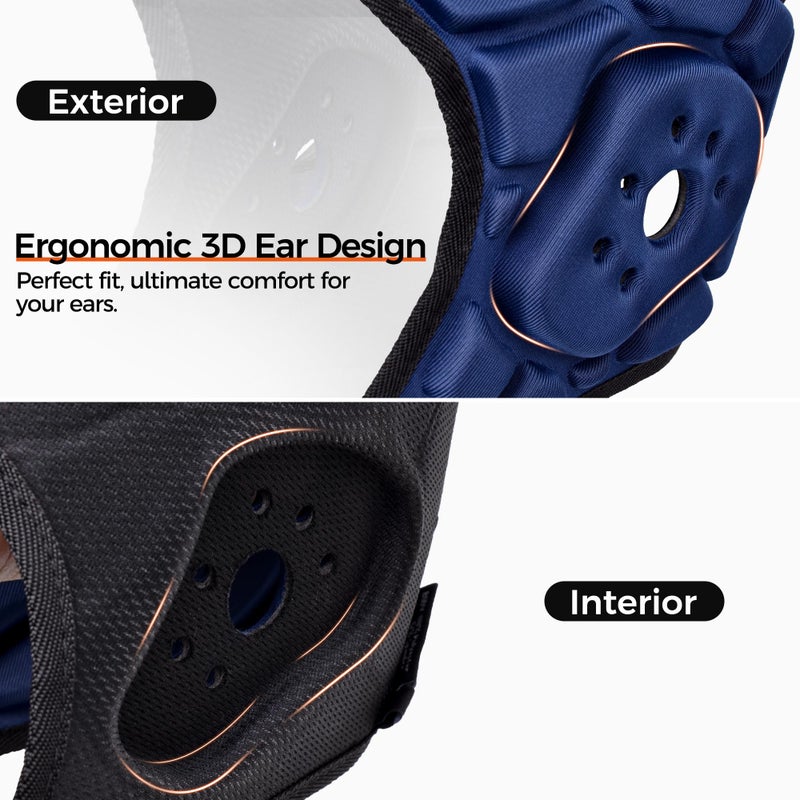 COOLOMG Soft Shell Flag Football Helmet 7v7 Rugby Helmet Padded Headgear Soccer Goalie Goalkeeper Head Protector for Youth Adults - Image 3