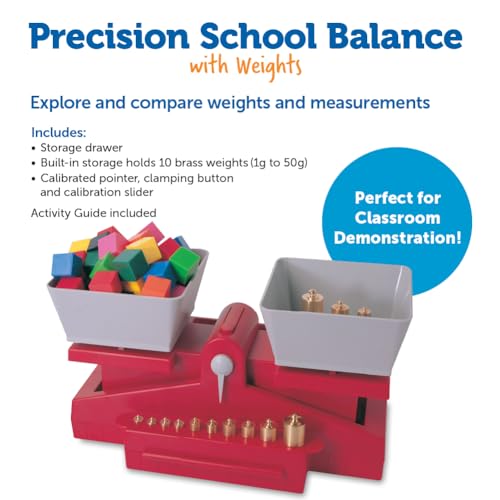 Learning Resources Precision School Balance, Includes Weights, Grades 4 and up, - Image 5