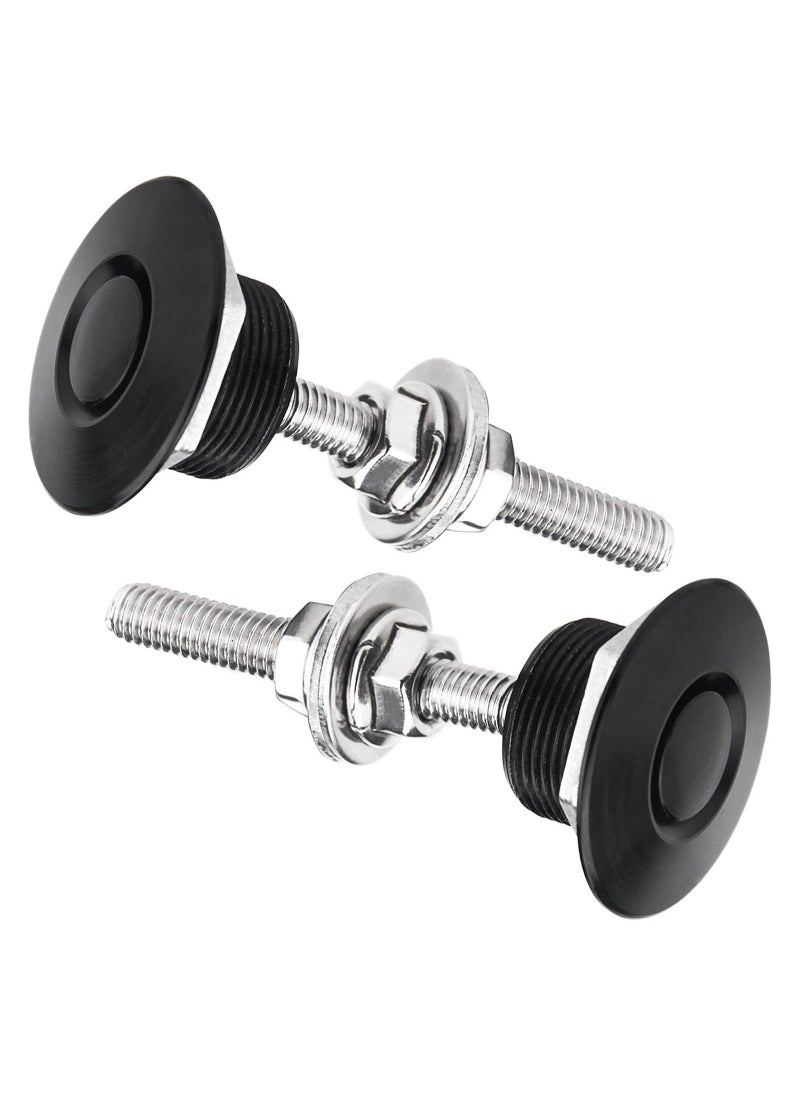 Excefore - Quick Latch Hood Pins, Quick Release Lock Latch Bumper, Bumper Quick Release Latch Fastener Push Button Bonnet 1.25 inch Universal Aluminum Vehicle Quick Latch Hood Pins Locking - Image 1