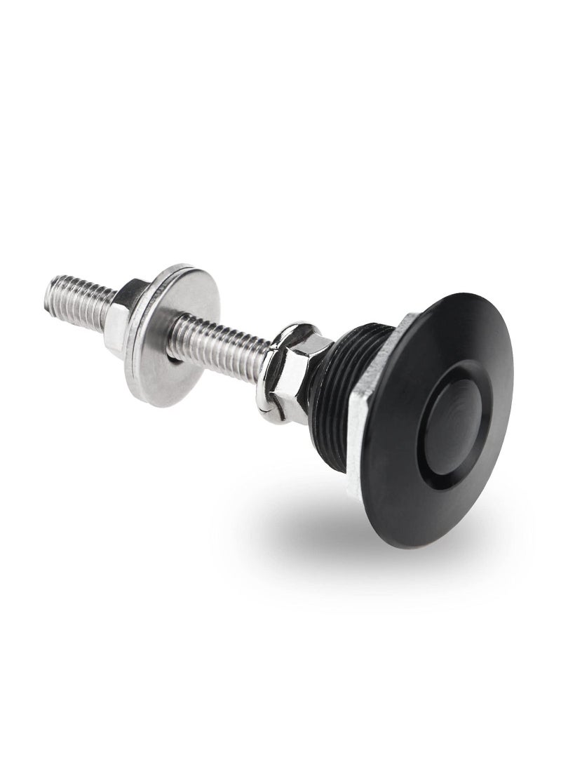 Excefore - Quick Latch Hood Pins, Quick Release Lock Latch Bumper, Bumper Quick Release Latch Fastener Push Button Bonnet 1.25 inch Universal Aluminum Vehicle Quick Latch Hood Pins Locking - Image 1