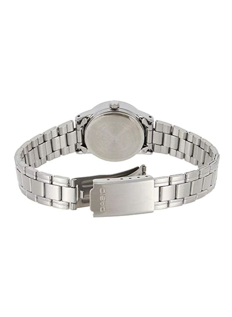 Casio Women's Watch - LTP-V006D-2BUDF White Dial, Silver Band - Image 3