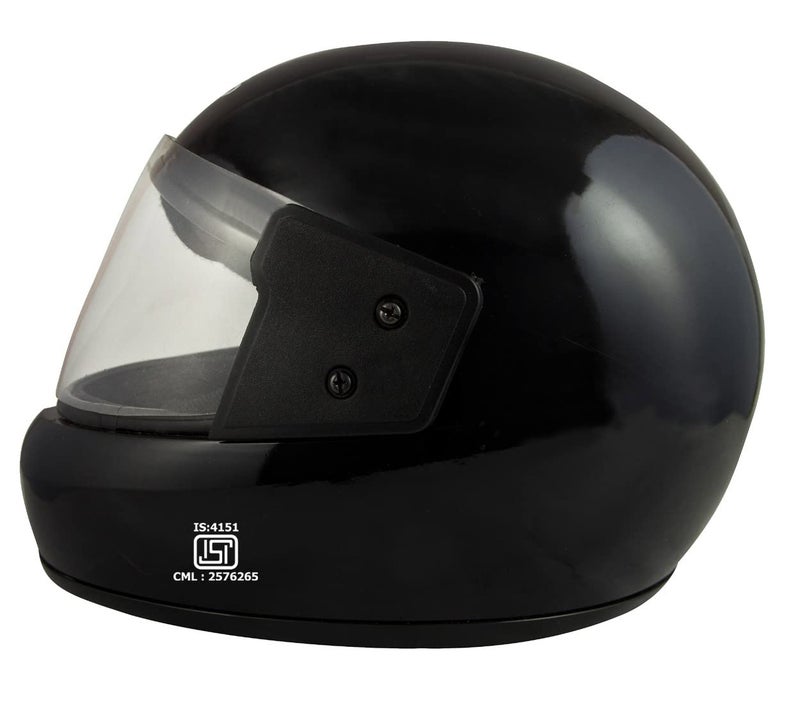 Sage Square Audei Prime (ISI Certified) Full Face Helmet (Black Glossy) (Small) - Image 2
